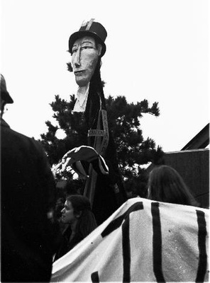 Cover image for Protest Attracts Hundreds