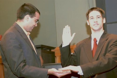 Cover image for Mahan, Blickstead Sworn In