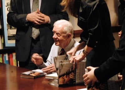 Cover image for Carter's Square Appearance Draws Supportive Crowd
