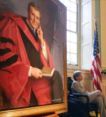 Cover image for Faust was 'the candidate to beat,' Rudenstine says