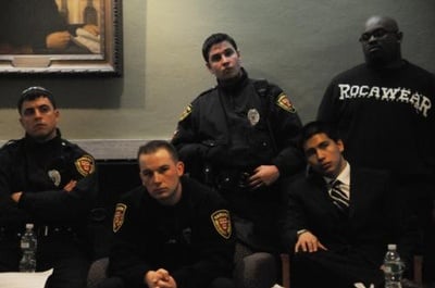 Cover image for Campus Police Talk Racial Profiling, Law