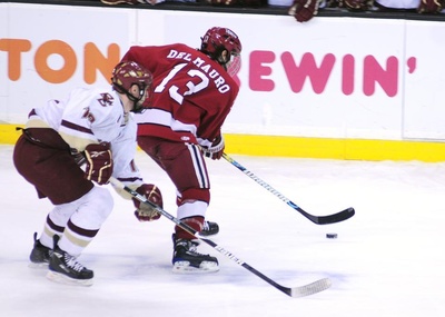 Cover image for Men's Hockey Scores Four Times in 10 Minutes To Top Princeton in Game One