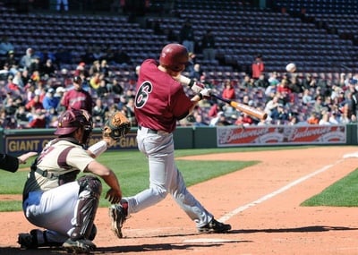 Cover image for Bats Quiet As Harvard Splits Doubleheader