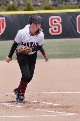 Cover image for Brown Hurls No-Hitter as Softball Sweeps Tigers in Twinbill