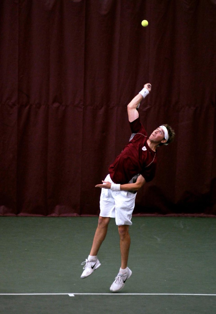 Men's tennis hosted Yale on Sunday, April 18.