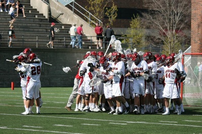 Cover image for Big Win Keeps Tournament Hopes Alive for Men's Lacrosse