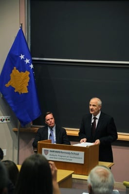 Cover image for Kosovo President Recounts His Nation's Recovery