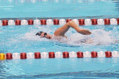 Cover image for Women's Swimming Sets Slew of Records in Strong Showing