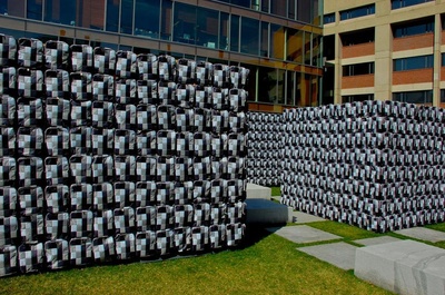 Cover image for Ai Weiwei’s 5,335 Backpacks Hold Political, Artistic Charge