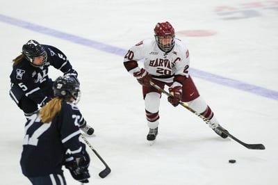 Cover image for WOMEN'S HOCKEY: Midseason Surge Leads Crimson to ECAC Semis