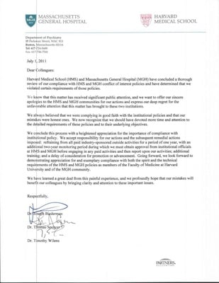 Cover image for Document: The Doctors' Letter of Apology