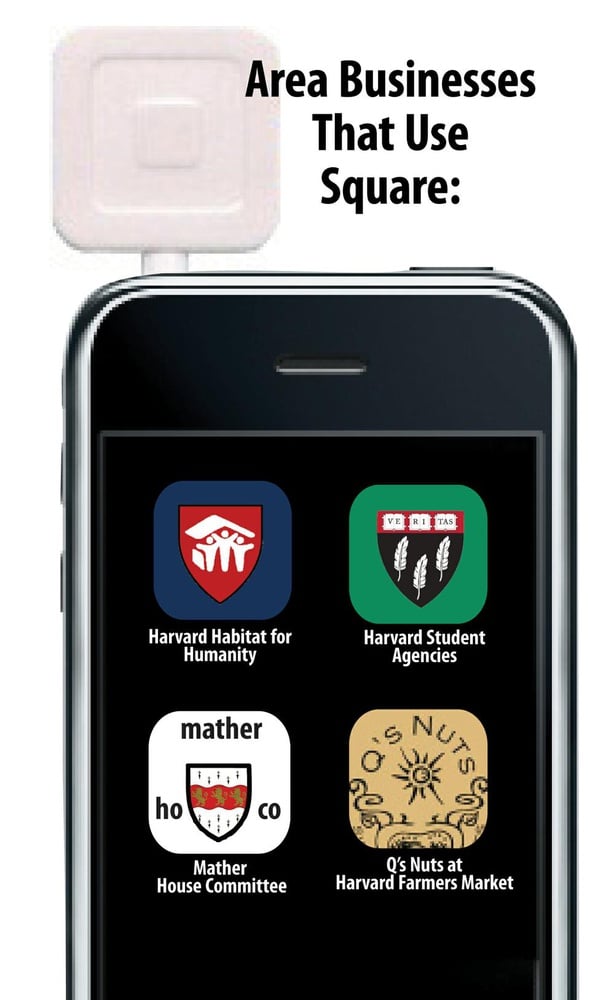 An increasing number of local businesses and student groups are using Square to accept credit cards.