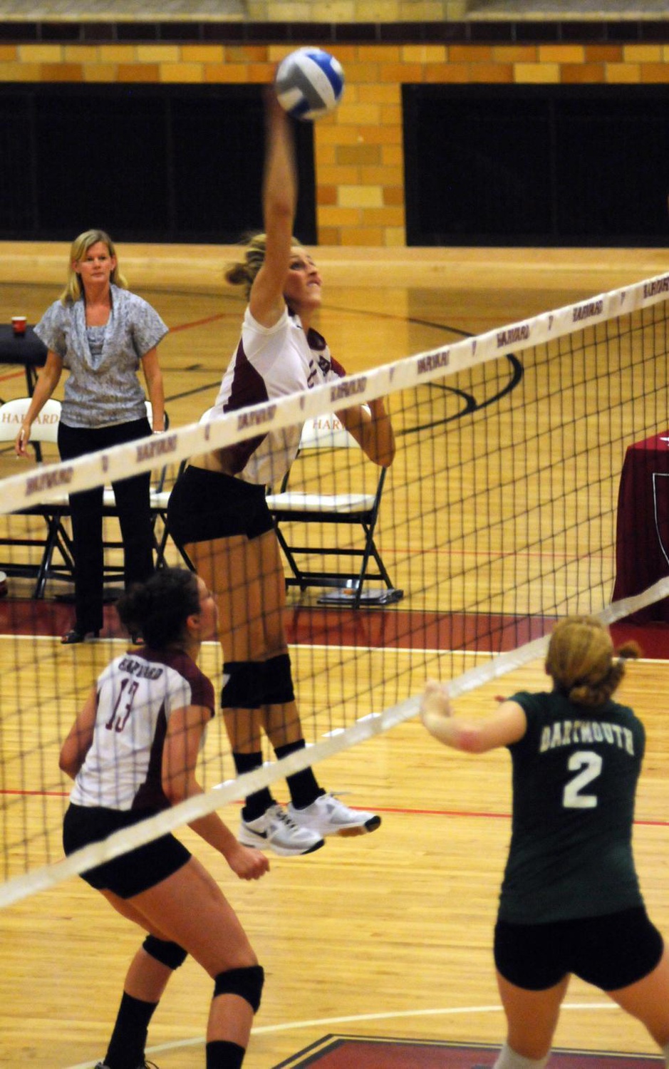 Junior outside hitter Taylor Docter, one of three Harvard players to finish with double-digit kills, tied for second with sophomore Teresa Skelly with 14 kills. Rookie Kristen Casey led the team with 17 kills in the losing effort against Dartmouth. Harvard looks to rebound against Princeton and Penn. 
