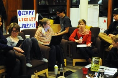 Cover image for Occupy Holds 'Think Tank' in Lamont
