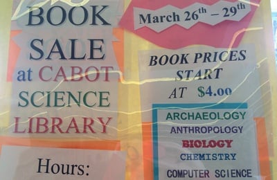Cover image for Books for Sale at Cabot Science Library