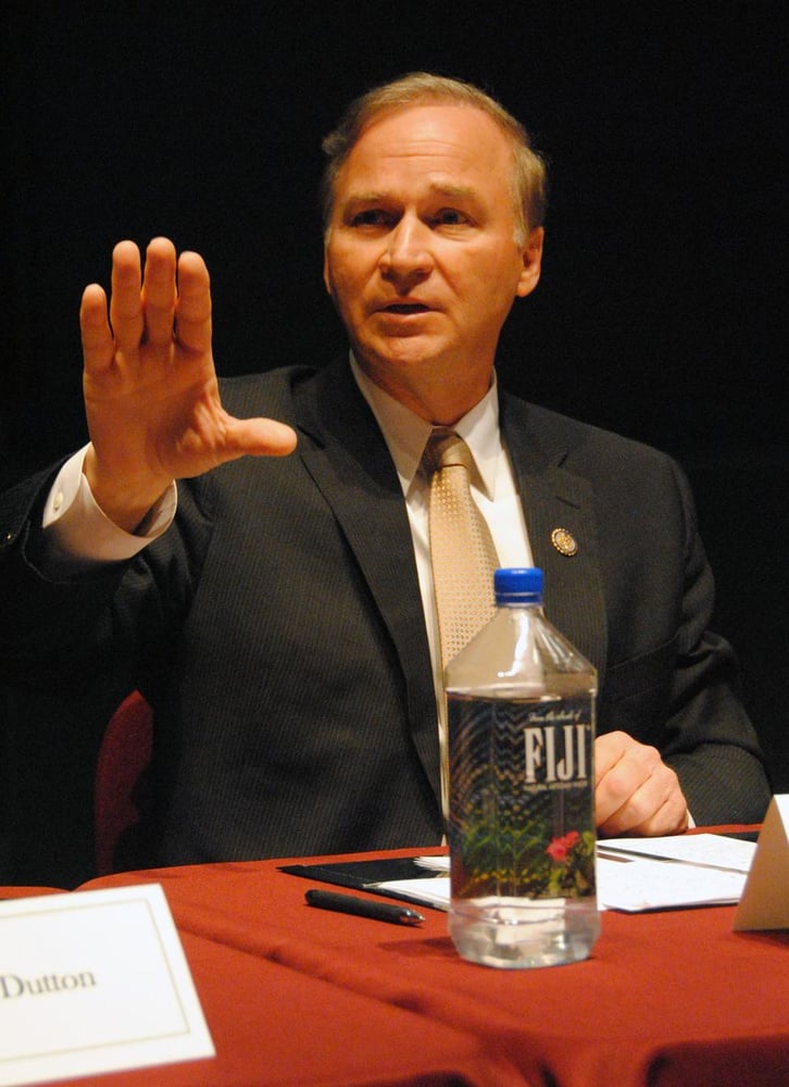 Rep. J. Randy Forbes, R-Va., leads the panel discussion, "Pivot to the Pacific: U.S.-China Relations", Friday evening in Science Center Hall C.  The Congressman was joined by a veritable who's who of scholars on the subject, including Prof. Peter Dutton, Dr. Andrew Erickson, Dr. James Holmes, Prof. William Martel, and Dr. Toshi Yoshihara.  The event was co-sponsored by the Harvard Extension International Relations Club and The Diplomat.