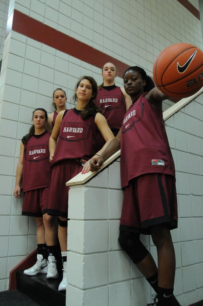 Rising sophomore Temi Fagbenle (far right) is the youngest of 12 players on Great Britain's Olympic women's basketball team.