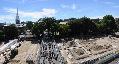 Cover image for Science Center Plaza Common Space Construction Underway