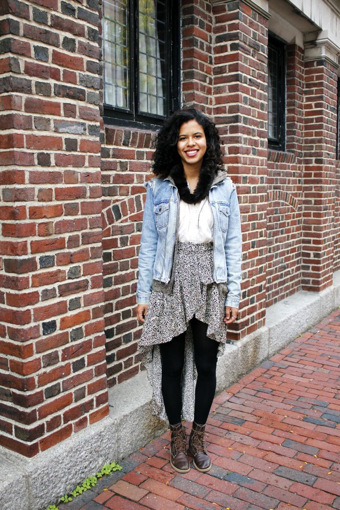  "Maya has been my roommate since the first day of freshman year, and while much has changed over our four years here together, her sense of style has not. Quirky, thrift shop-heavy, and always edgy, she knows that the coolest outfit is the one no one else could even approximate."