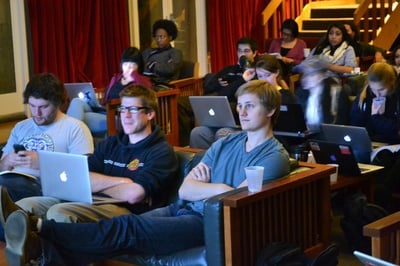 Cover image for Students Watch Live Election Results in their Houses