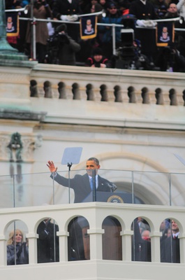 Cover image for In Second Inaugural, Obama Strikes Progressive Tone