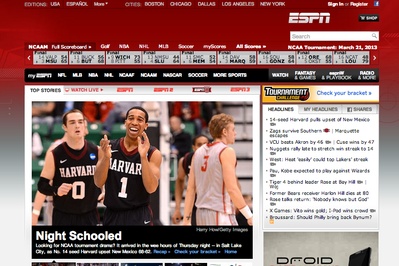 Cover image for Spotted: Harvard on ESPN.com
