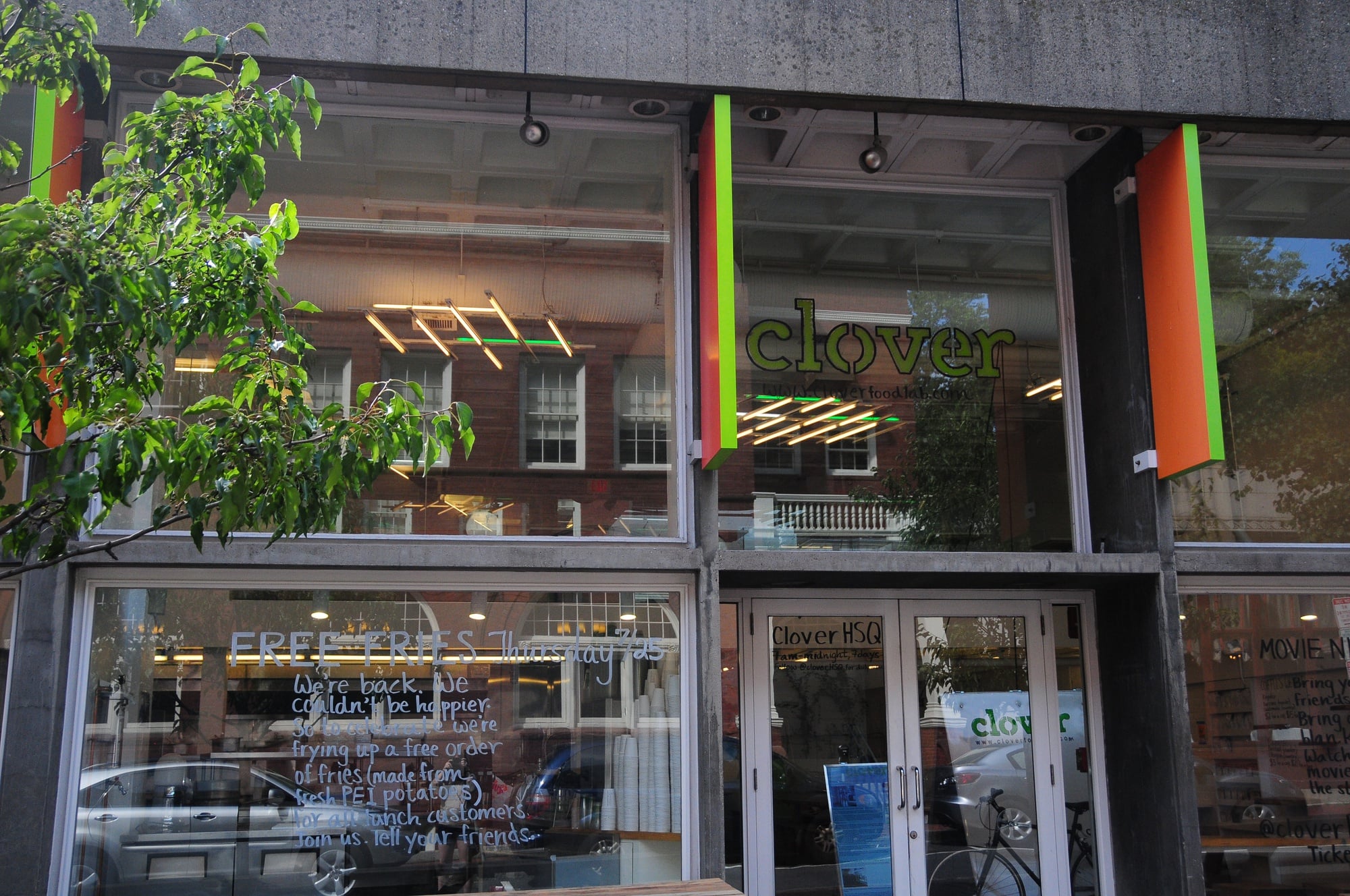 Clover's Harvard Square restaurant is scheduled to reopen on Thursday. The chain had closed all operations following possible connection with a salmonella outbreak in the area. 