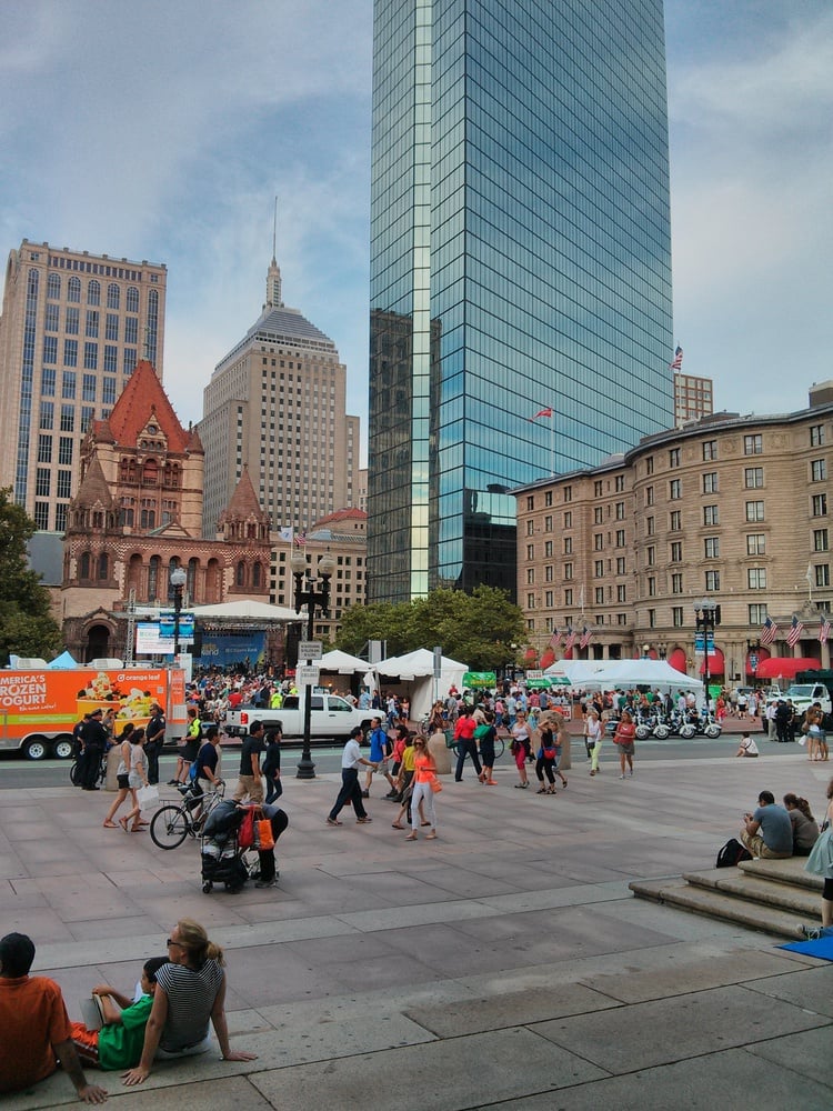 Copley Square: home of beautiful buildings, miscellaneous events, and overpriced food.