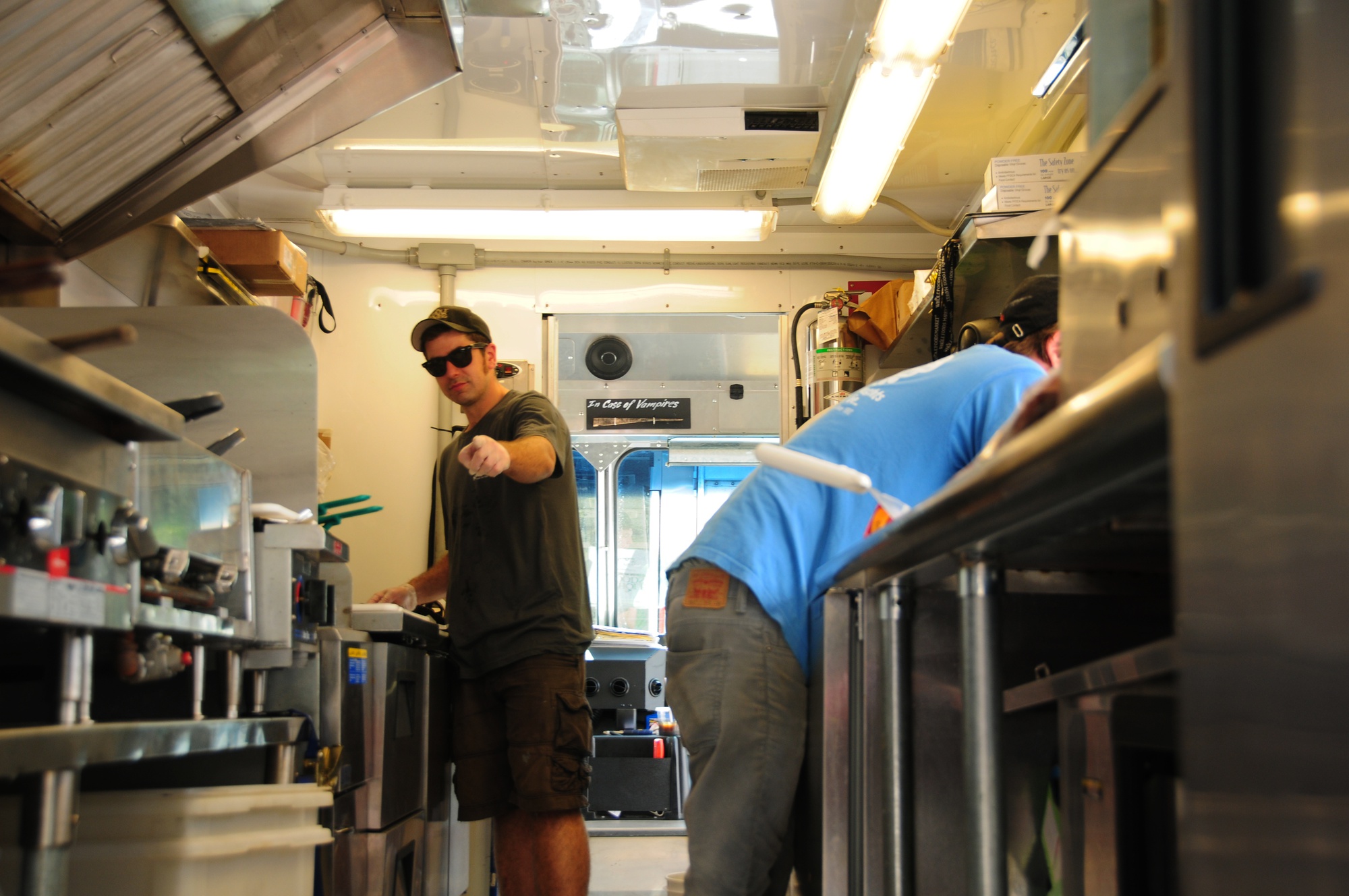 Patrick, one of three workers in the Whole Foods 'Street Side Chefs' food truck, said that the truck will be open for the entirety of the fall semester.  Look for them in the Science Center plaza!