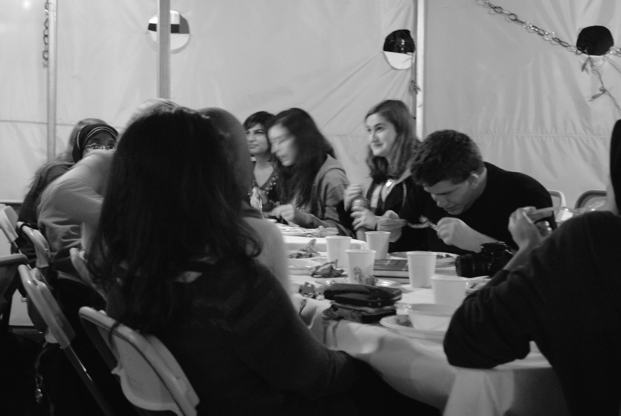 Members of Harvard Hillel and the Harvard Islamic Society gathered Tuesday evening for dinner at Hillel. The annual dinner, in its ninth year, brings together both communities on the Jewish holiday of Sukkat Salaam.