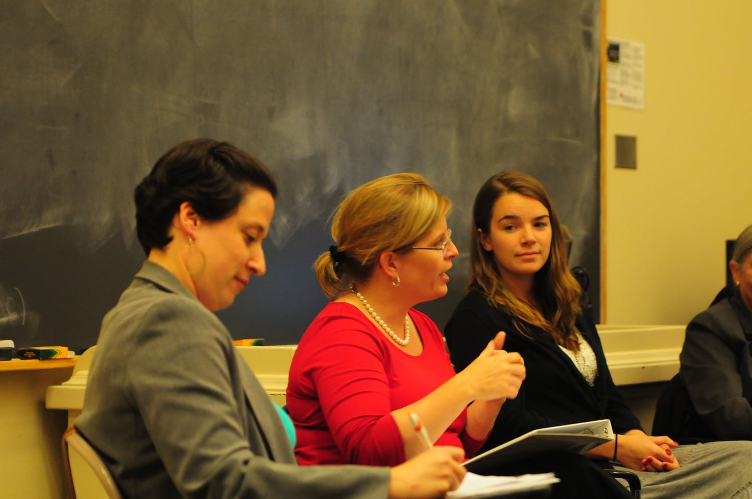  The Harvard Dems and the Women’s Center presents a panel discussion featuring Rep. Marjorie Decker, Professor Kay Scholozman, and others about what their experience in the political workplace.  