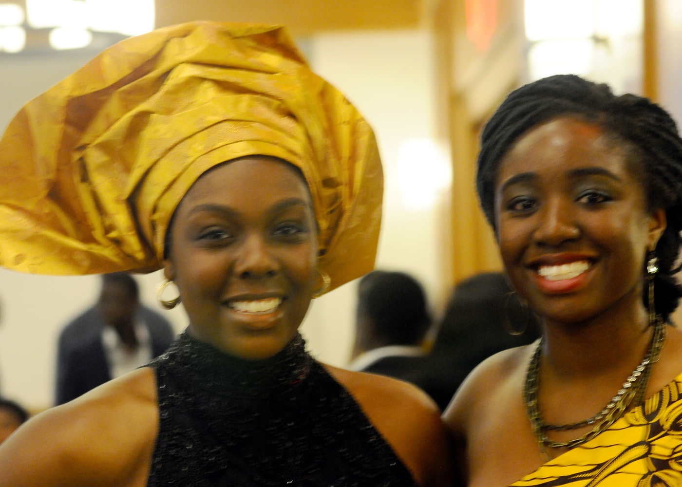 Ope O. Adebanjo, '15, and Lade O. Sogade, '16, are both members of the Nigerian Students Association board. This is the fourth year that the NSA has put on the Nigerian Independence Day Gala. 