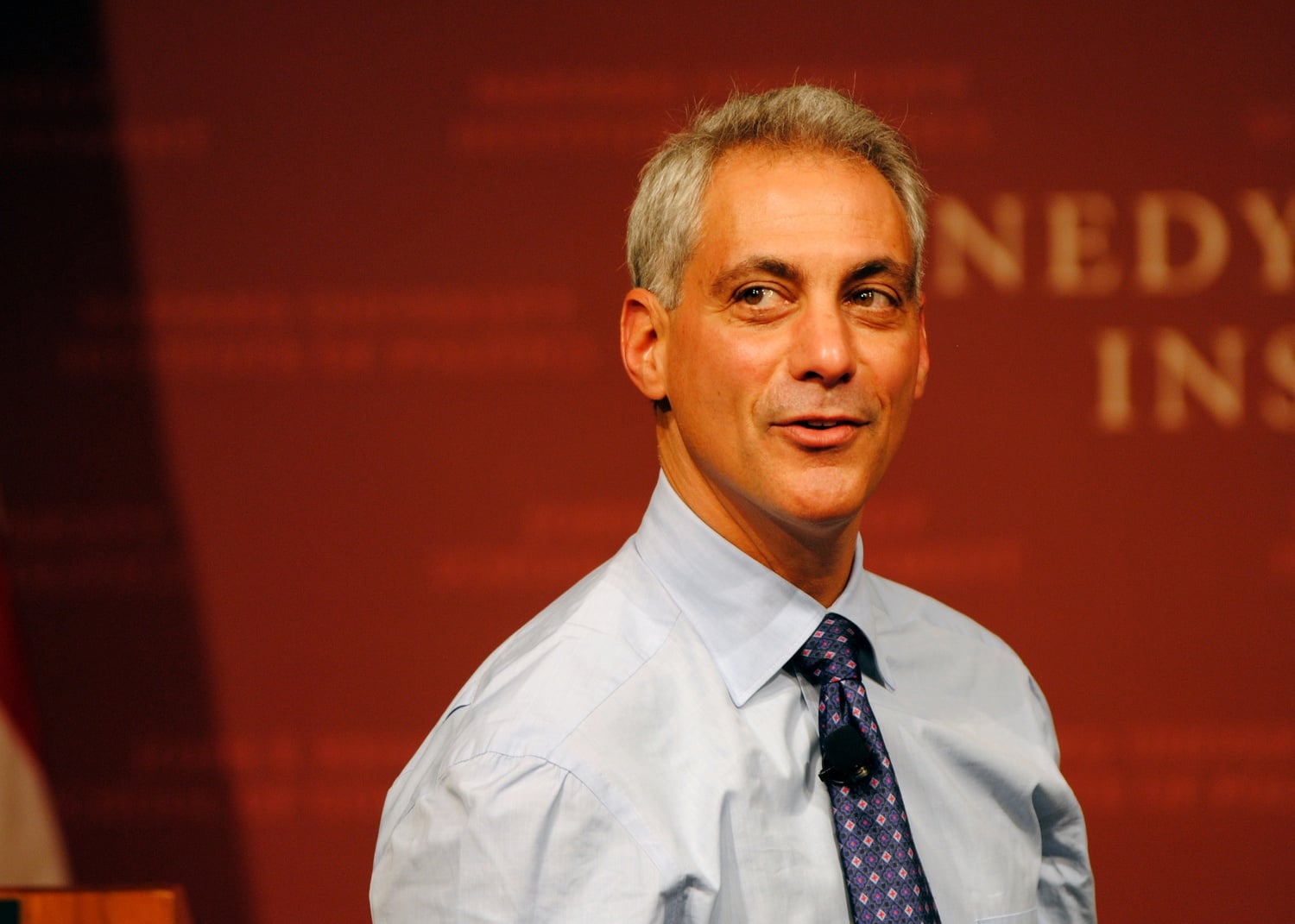 Rahm Emanuel, mayor of Chicago, speaks at the Institute of Politics on Friday about issues on his agenda such as transportation and the arts.