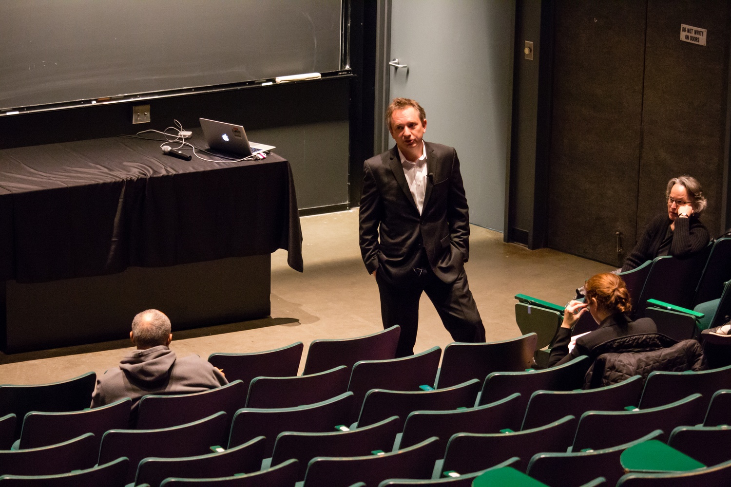 Harvard Law School professor David J. Barron ’89, chair of the electronic communications policy task force, discusses challenges surrounding Harvard's current electronic communications policy at an open forum in the Science Center on Wednesday.