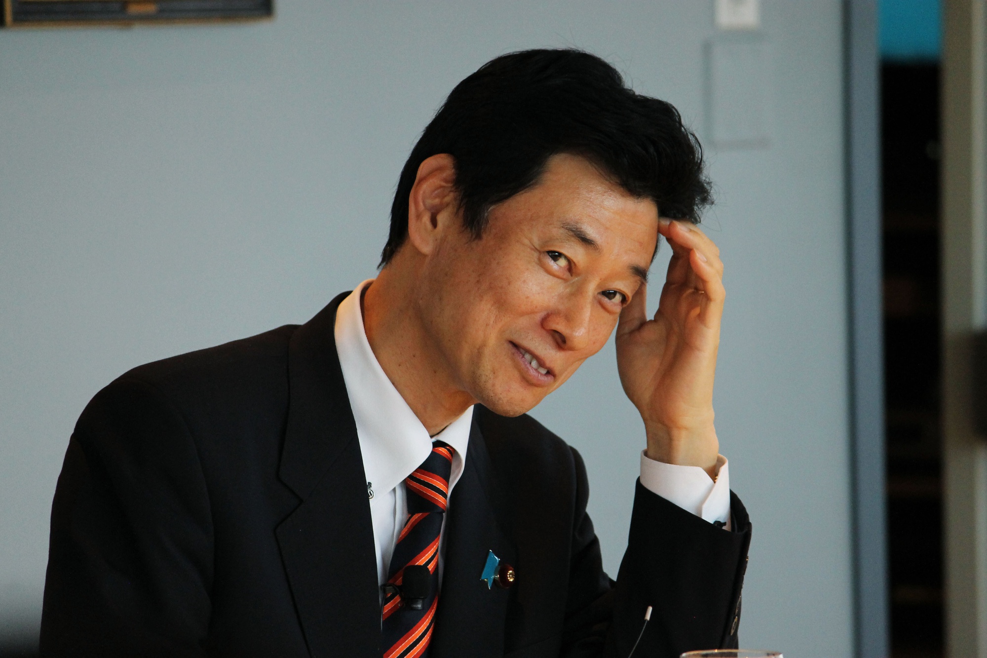 
Yasutoshi Nishimura, Senior Vice-Minister of the Cabinet Office of Japan speaks about the current and future state of economics in Japan at the Harvard Kennedy School on Saturday.  
