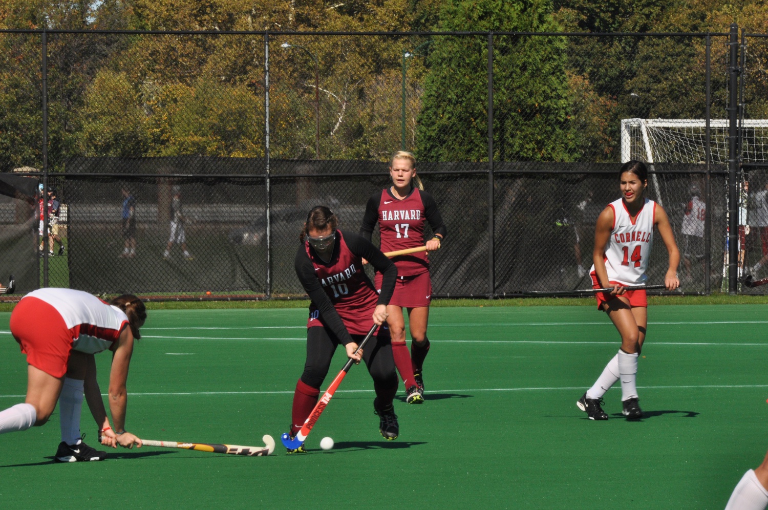 Sophomore Elizabeth Jacobson scored both of the Harvard field hockey team's goals to end the squad's season on a high note.