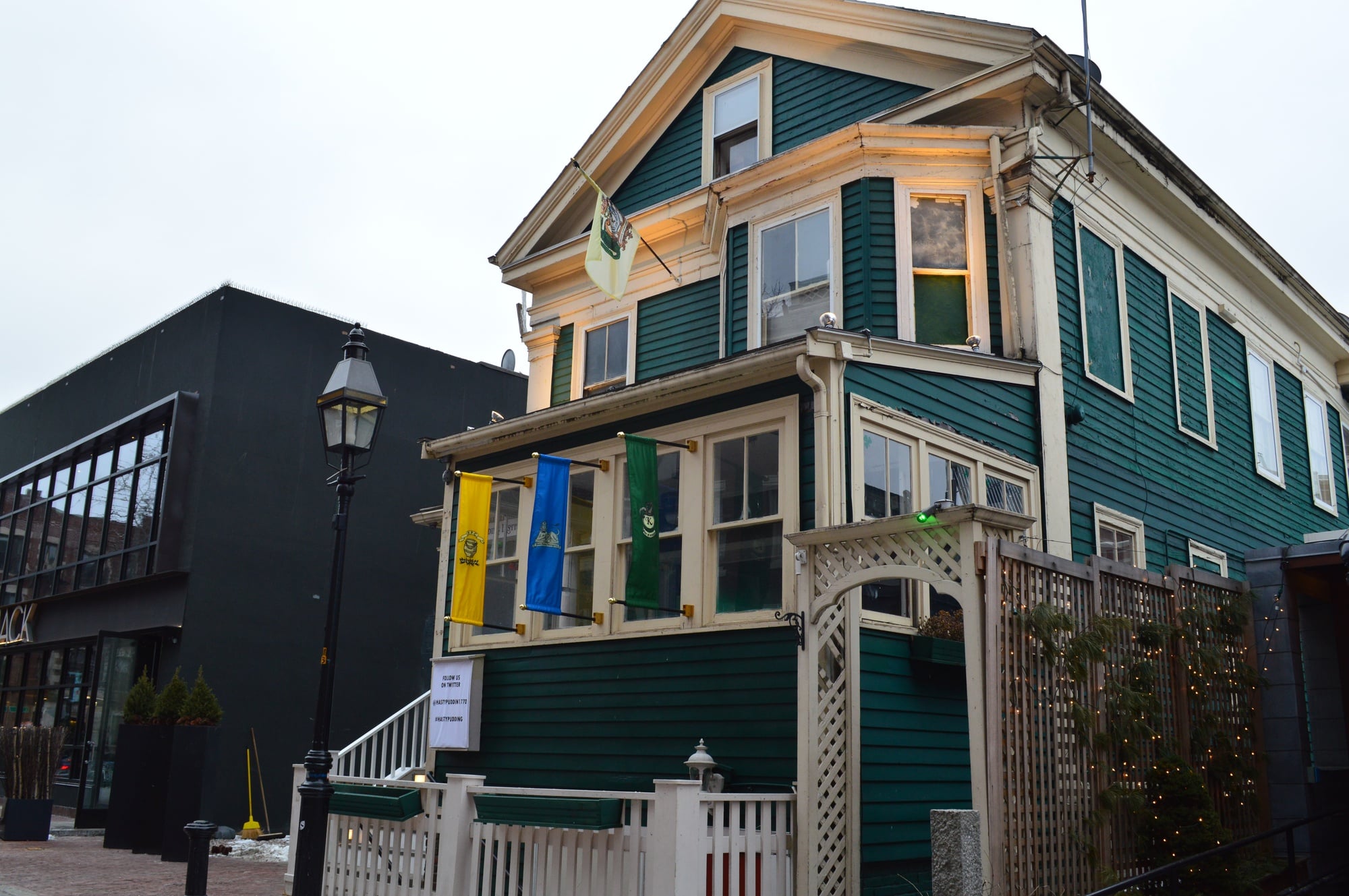 The Hasty Pudding Institute of 1770 has moved into its new home at 96 Winthrop St., the site previously occupied by Tommy Doyle's.
