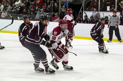 Cover image for Men's Hockey Shut Out by Northeastern in Beanpot