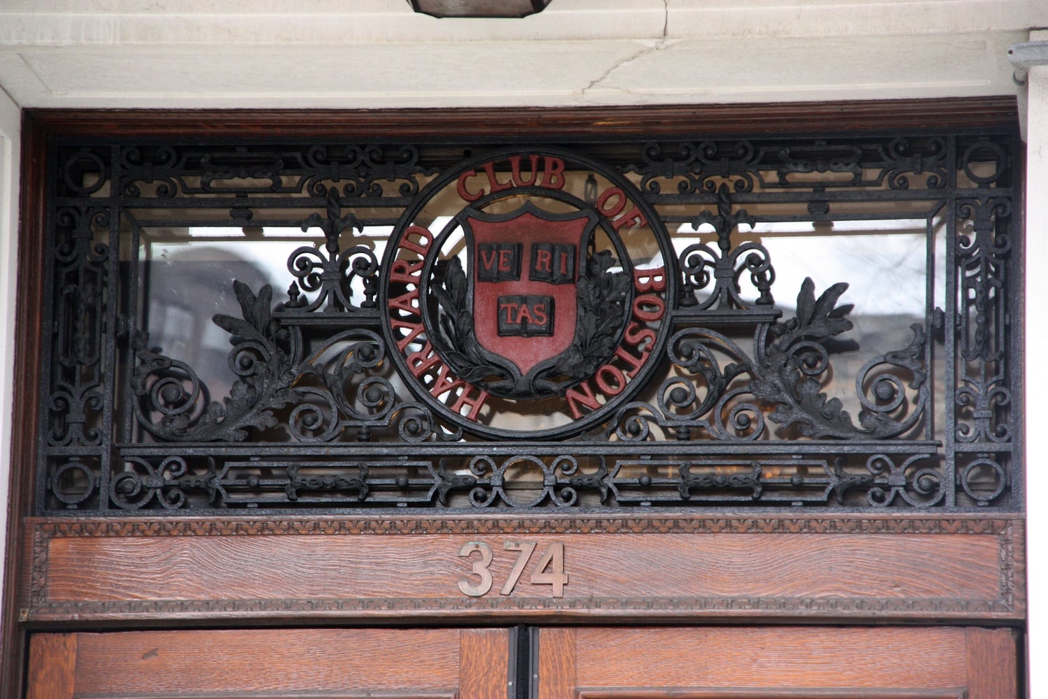 Special events for Harvard alumni are hosted at the Harvard Club of Boston at 374 Commonwealth Avenue.