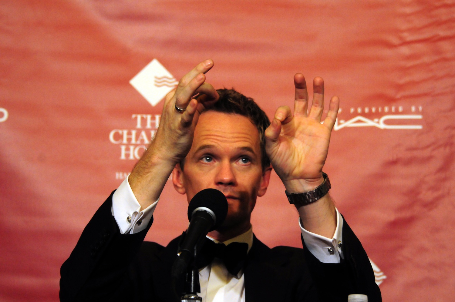 Neil Patrick Harris, acclaimed actor, producer, and director, accepts the Pudding Pot for the 2014 Hasty Pudding Theatricals’ Man of the Year on Friday.  
