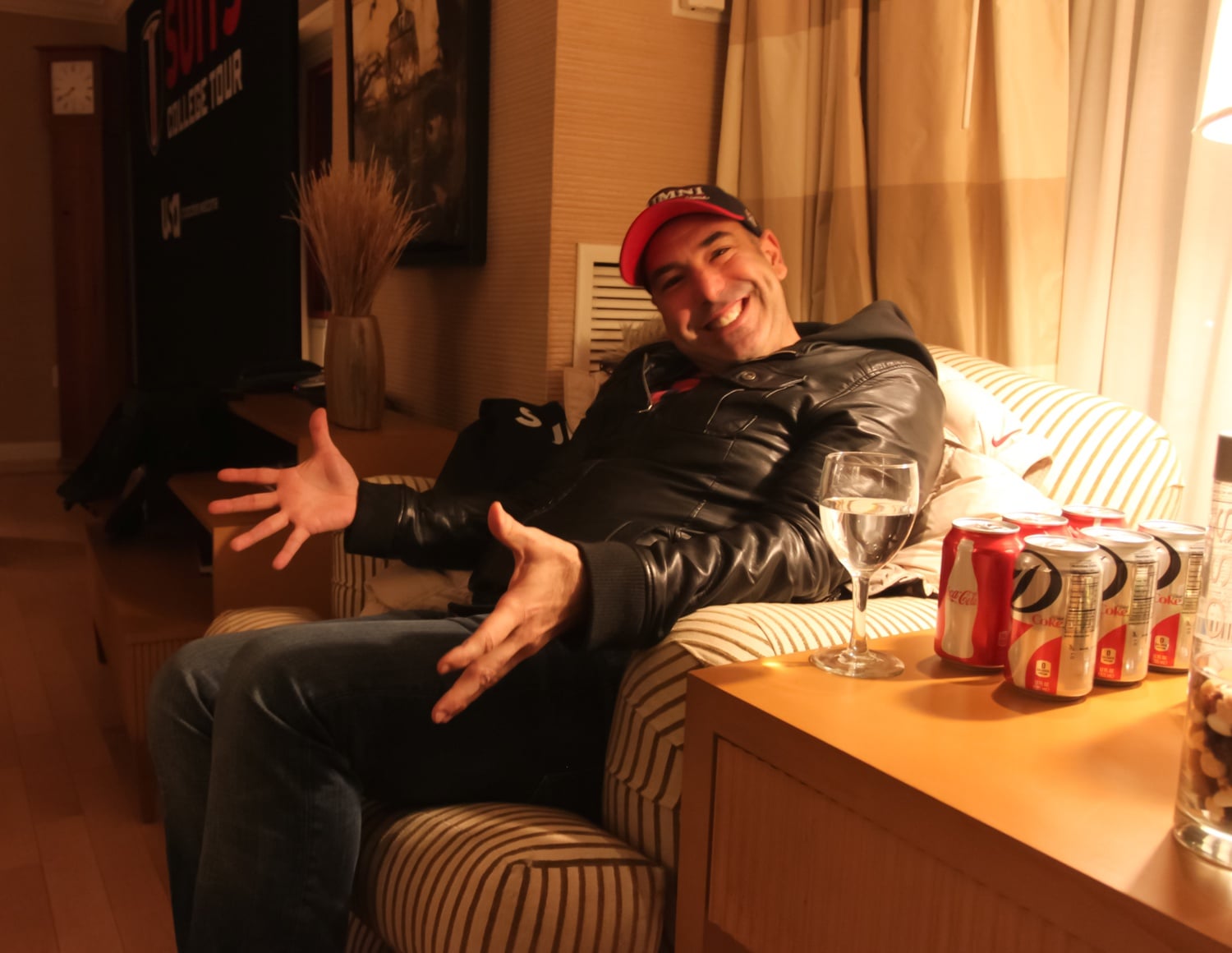 Hoffman at The Crimson's interview.