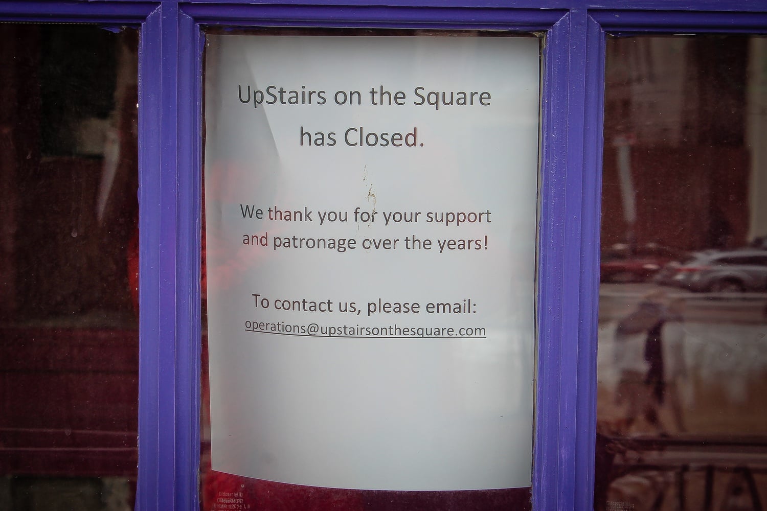 UpStairs on the Square, a New American and Italian restaurant, has recently announced its closure this year.