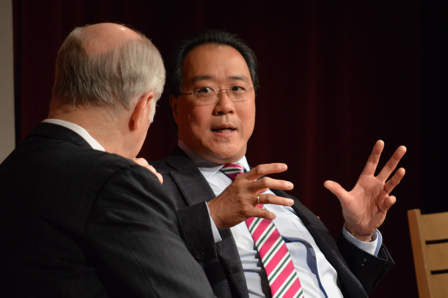 Cellist Yo-Yo Ma '76 — seen here at an event in 2014 — joined six Harvard students to discuss the importance of art in bridging various personal and global gaps in a virtual event hosted by Harvard's Office of the Arts on Monday.