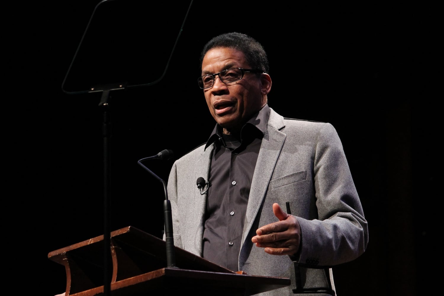 Herbie Hancock (shown in Set 4 of the Norton Lecture Series) discussed Buddhism and artistic creativity during his fifth lecture in "The Ethics of Jazz" series in Sanders Theatre on March 24. Hancock described his personal experiences with Buddhism and how it has enhanced his musical creativity. 