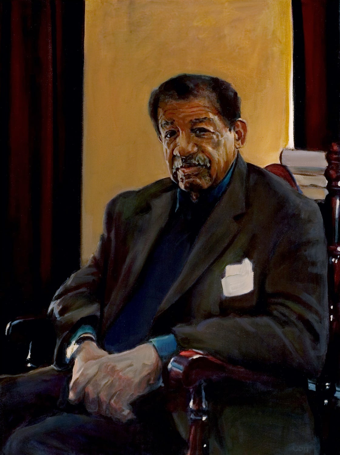 Martin L. Kilson was the first African-American faculty member to teach at Harvard College in the Department of Government. His portrait hangs in Dudley House.