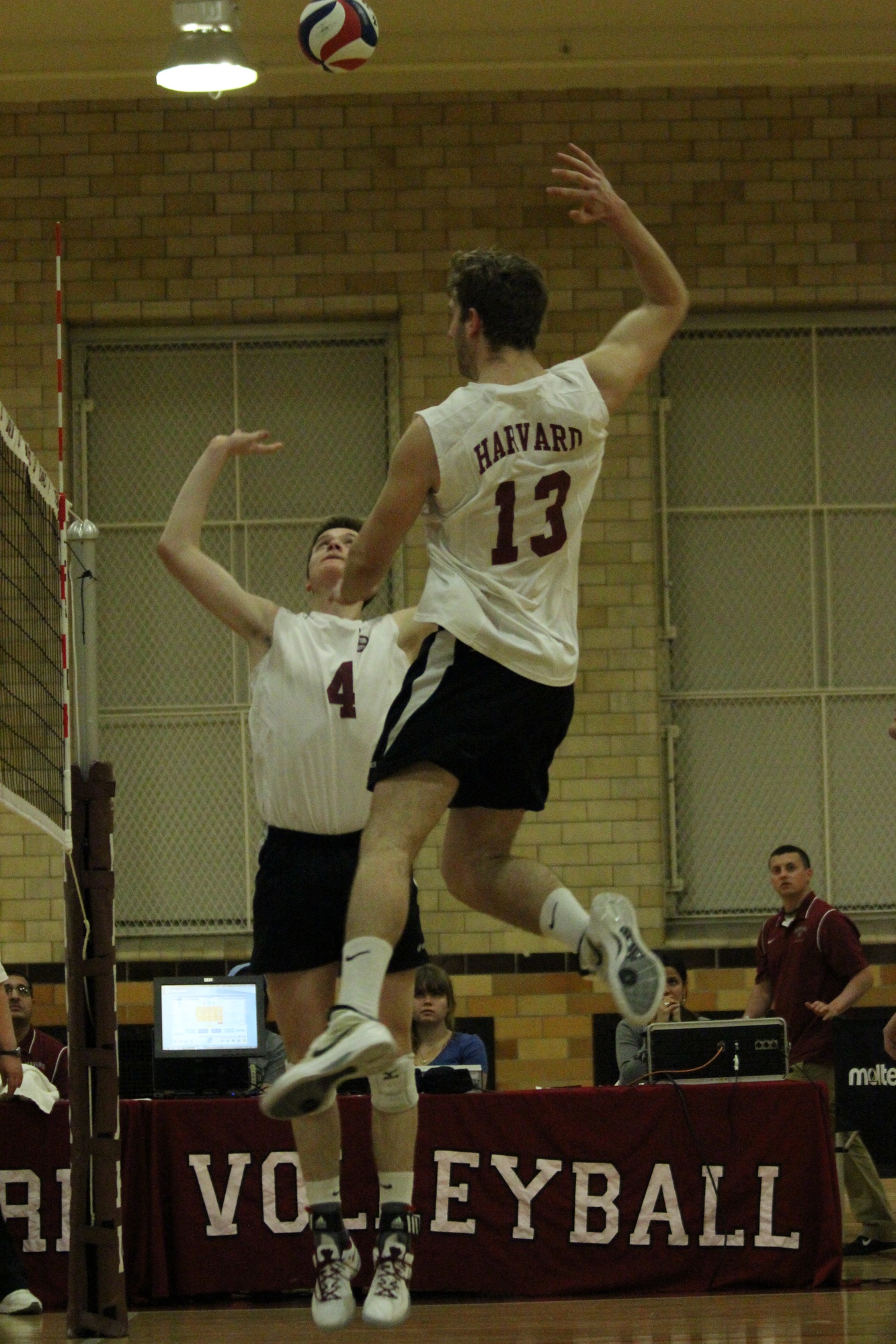 Senior middle blocker Kyle Rehkemper, shown here in previous action, will spearhead the Crimson offense against Princeton on Thursday. Harvard has defeated the Tigers twice this season, and a victory over its conference rival will propel the Crimson into the EIVA championship game.