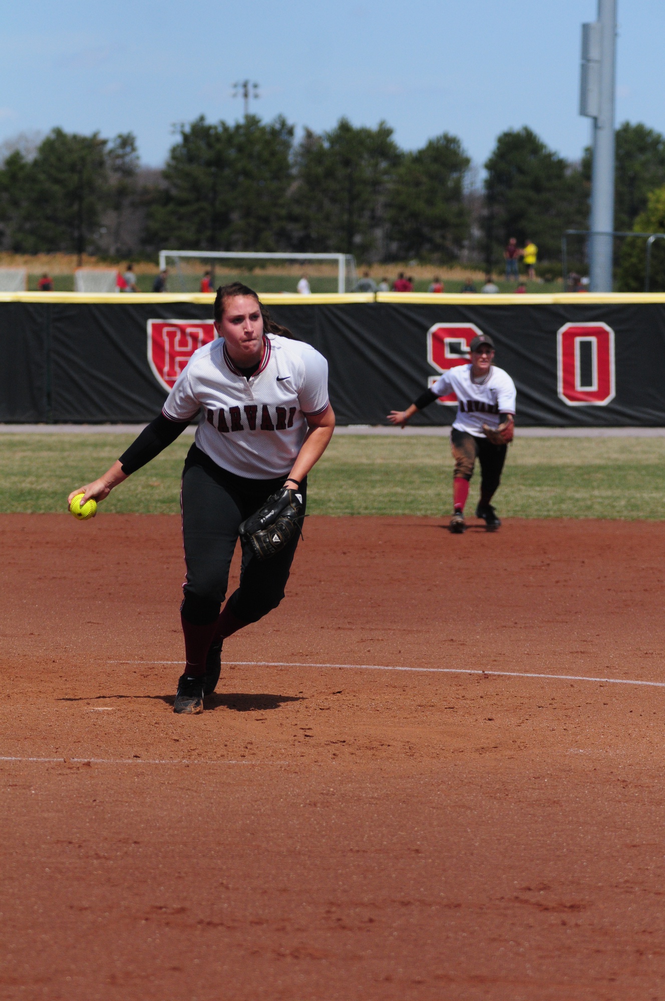 The Harvard softball team is riding an 18-game winning streak into the final stretch of its season. With wins this weekend against Dartmouth, the squad could clinch the Division Title.
