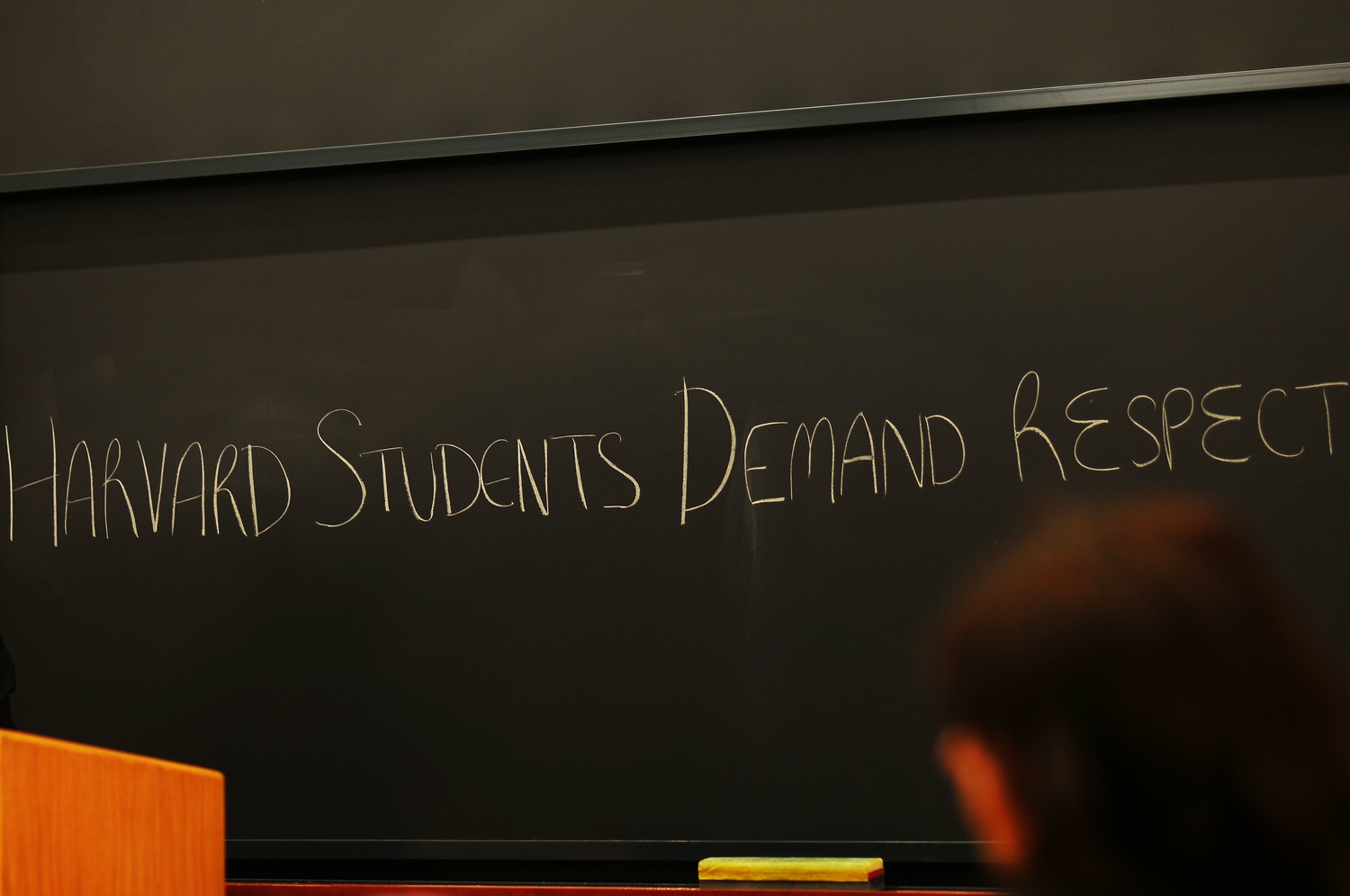 Members of the Harvard community came together with a graduate school coalition to discuss sexual assault on Tuesday evening. 