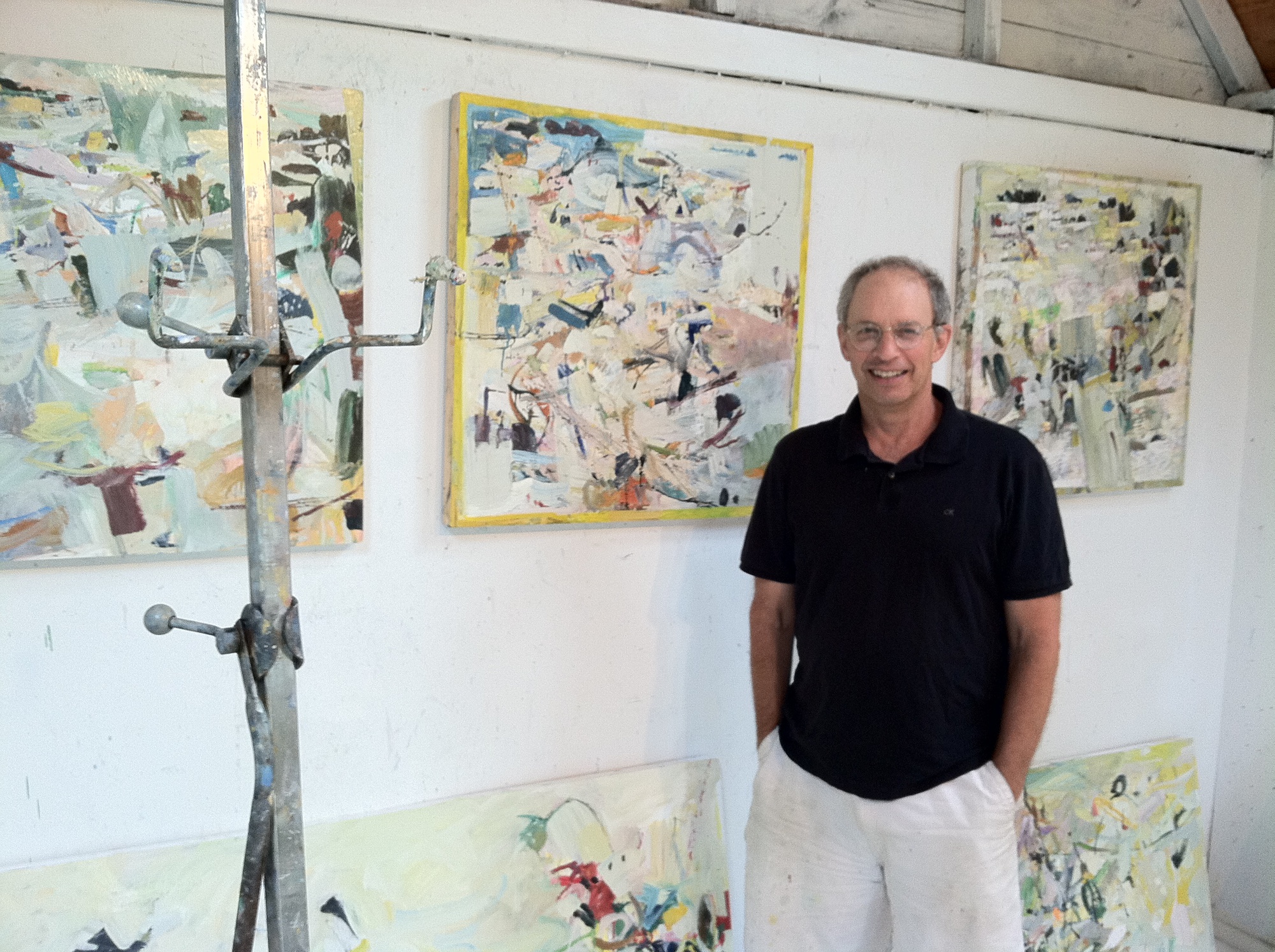 Jon Imber, pictured above in his Maine studio in 2011, passed away last Thursday, April 17, 2014, after struggling with Lou Gehrig’s Disease.