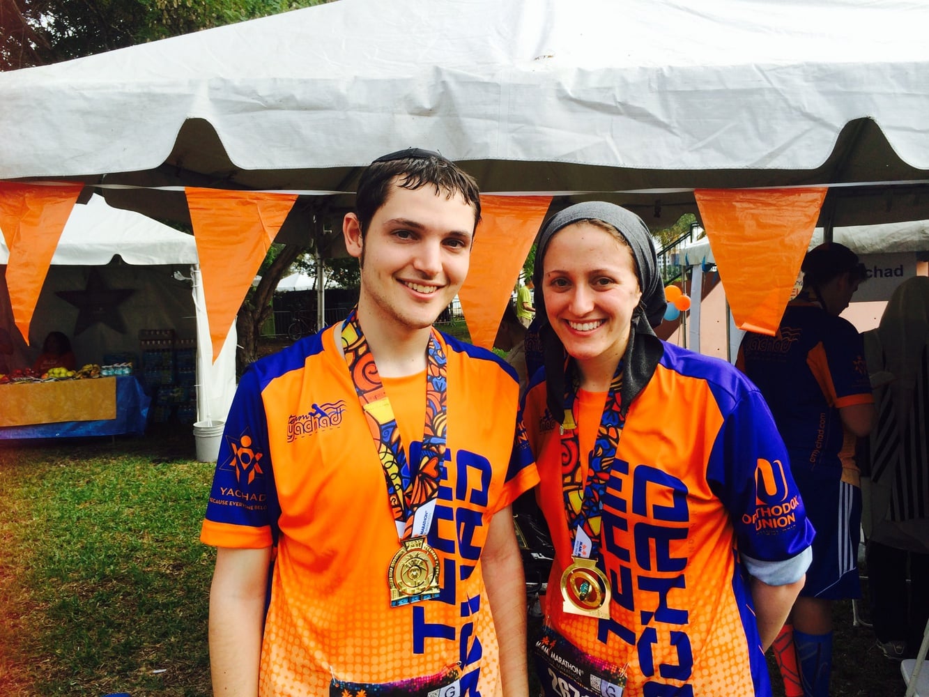 Eliezer A. Zimble '14 was married to Jessica W. Zimble on May 6, 2013, in Denver, CO. The Zimbles ran a half marathon and a full marathon and are now running off to move to Israel.
